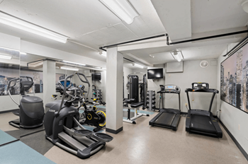 Modern fitness center